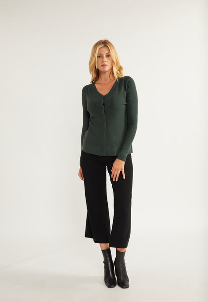 usha BLACK LABEL Damen Cardigan mit Knopf