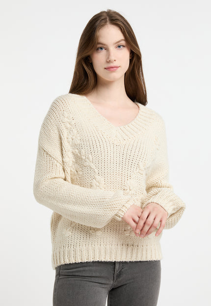 Dreimaster vintage Women's Chunky Knit Sweater