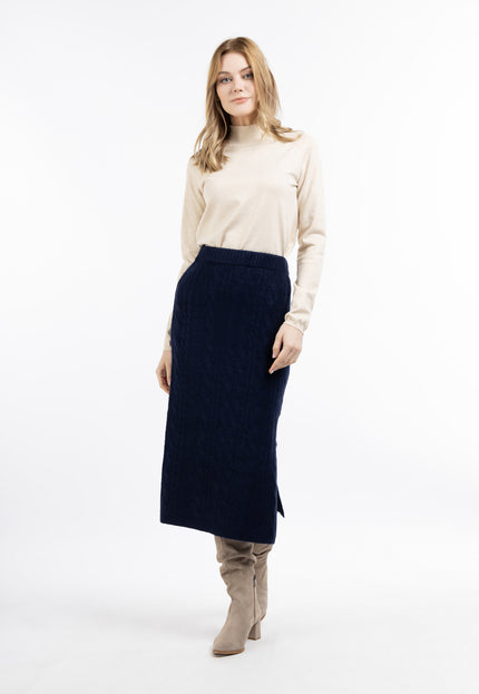 Dreimaster vintage Women's Knit Midi Skirt