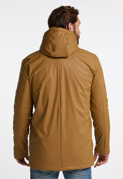 Dreimaster maritim Men's Rain Jacket With Teddy Lining