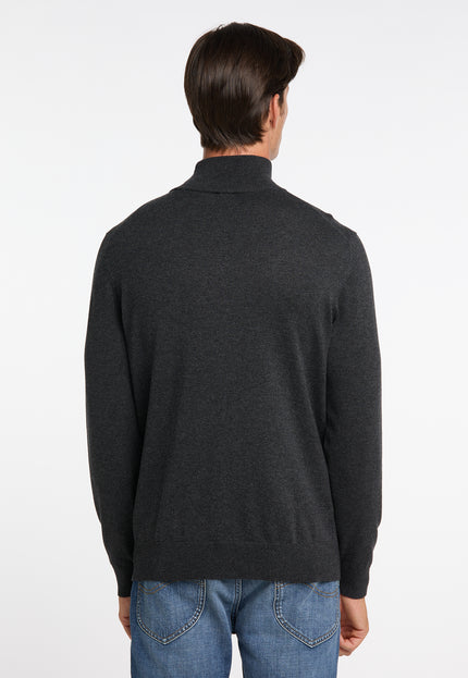 Dreimaster klassik Men's Basic Fine Knit Sweater