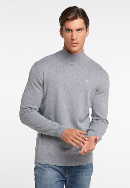 Dreimaster klassik Men's Basic Fine Knit Sweater