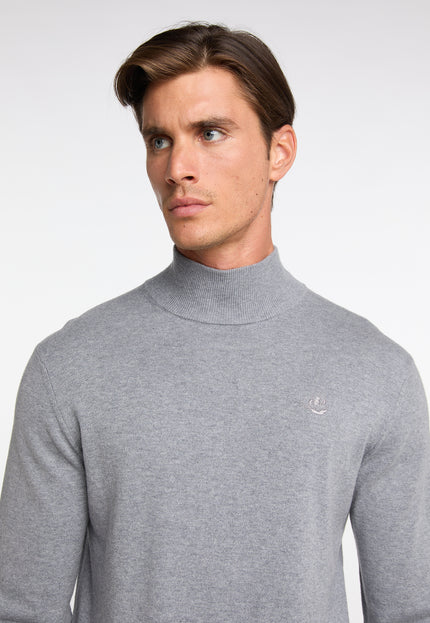 Dreimaster klassik Men's Basic Fine Knit Sweater