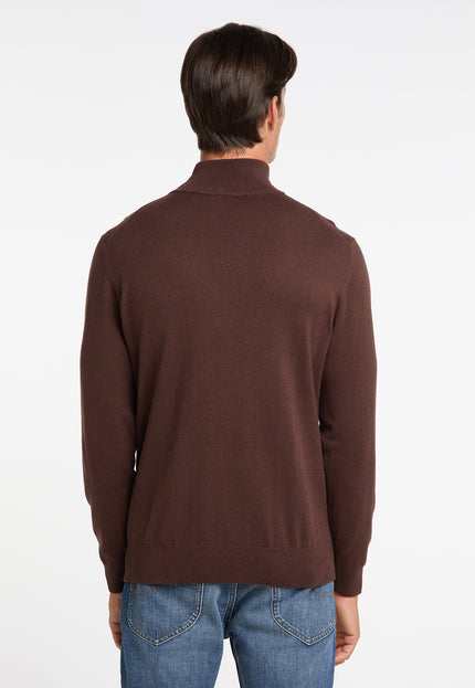 Dreimaster klassik Men's Basic Fine Knit Sweater