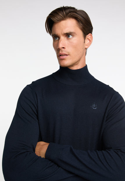 Dreimaster klassik Men's Basic Fine Knit Sweater