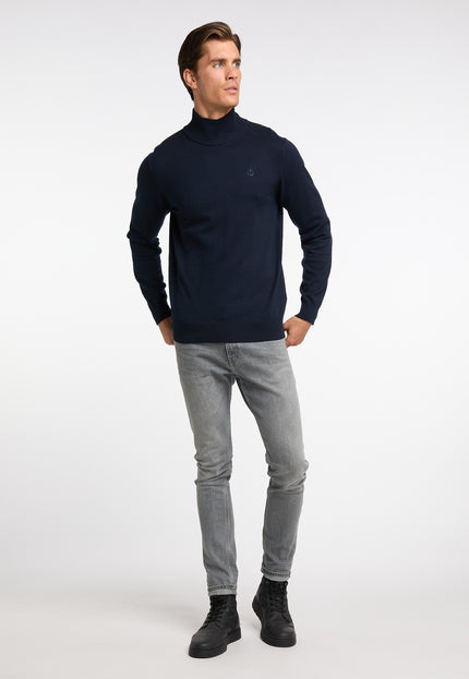 Dreimaster klassik Men's Basic Fine Knit Sweater