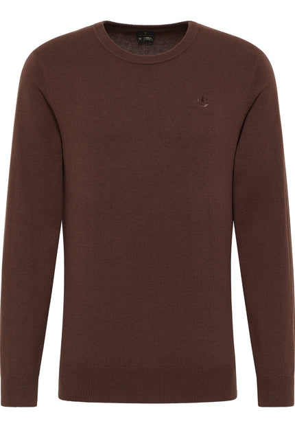 Dreimaster klassik Men's Basic Fine Knit Sweater