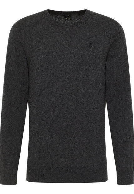 Dreimaster klassik Men's Basic Fine Knit Sweater