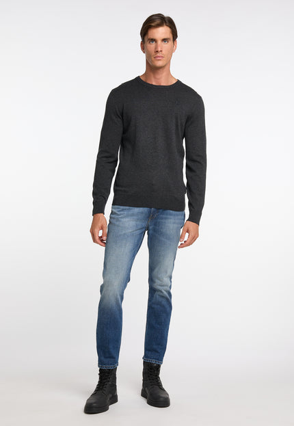 Dreimaster klassik Men's Basic Fine Knit Sweater