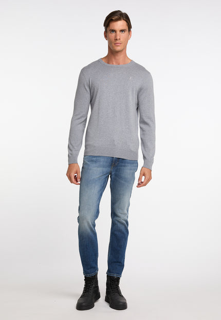 Dreimaster klassik Men's Basic Fine Knit Sweater