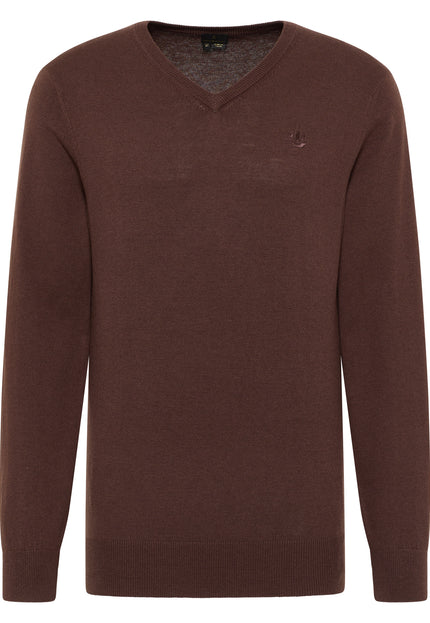 Dreimaster klassik Men's Basic Fine Knit Sweater