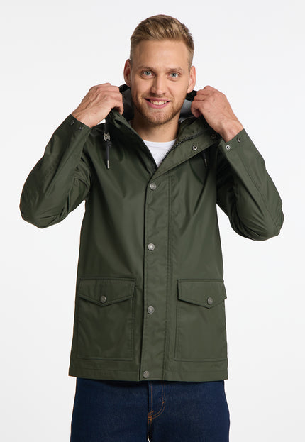 Mo Men's Rain Jacket With Interior Print