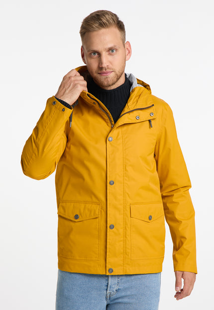 Mo Men's Rain Jacket With Interior Print