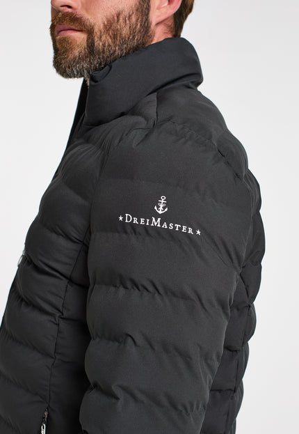 Dreimaster maritim Men's Padded Quilted Jacket