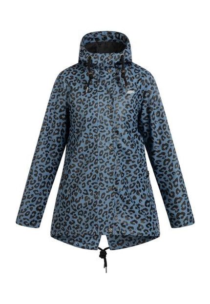 Schmuddelwedda Women's Rain Jacket With Leopard Print