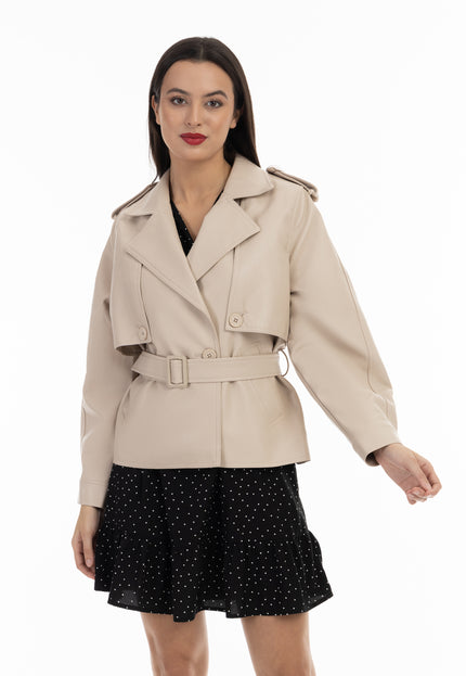 Faina Women's Jacket Made Of Imitation Leather