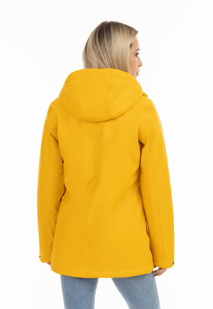 Schmuddelwedda Women's Rain Jacket With Faux Fur Lining