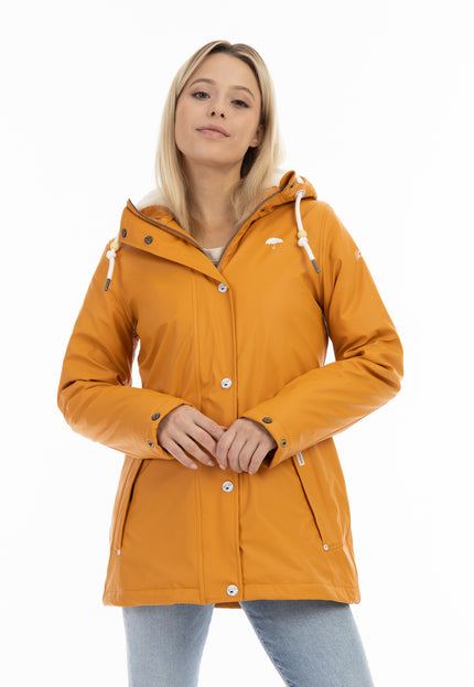 Schmuddelwedda Women's Rain Jacket With Faux Fur Lining