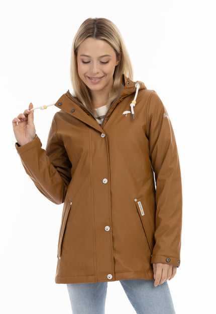 Schmuddelwedda Women's Rain Jacket With Faux Fur Lining