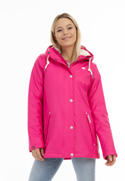 Schmuddelwedda Women's Rain Jacket With Faux Fur Lining