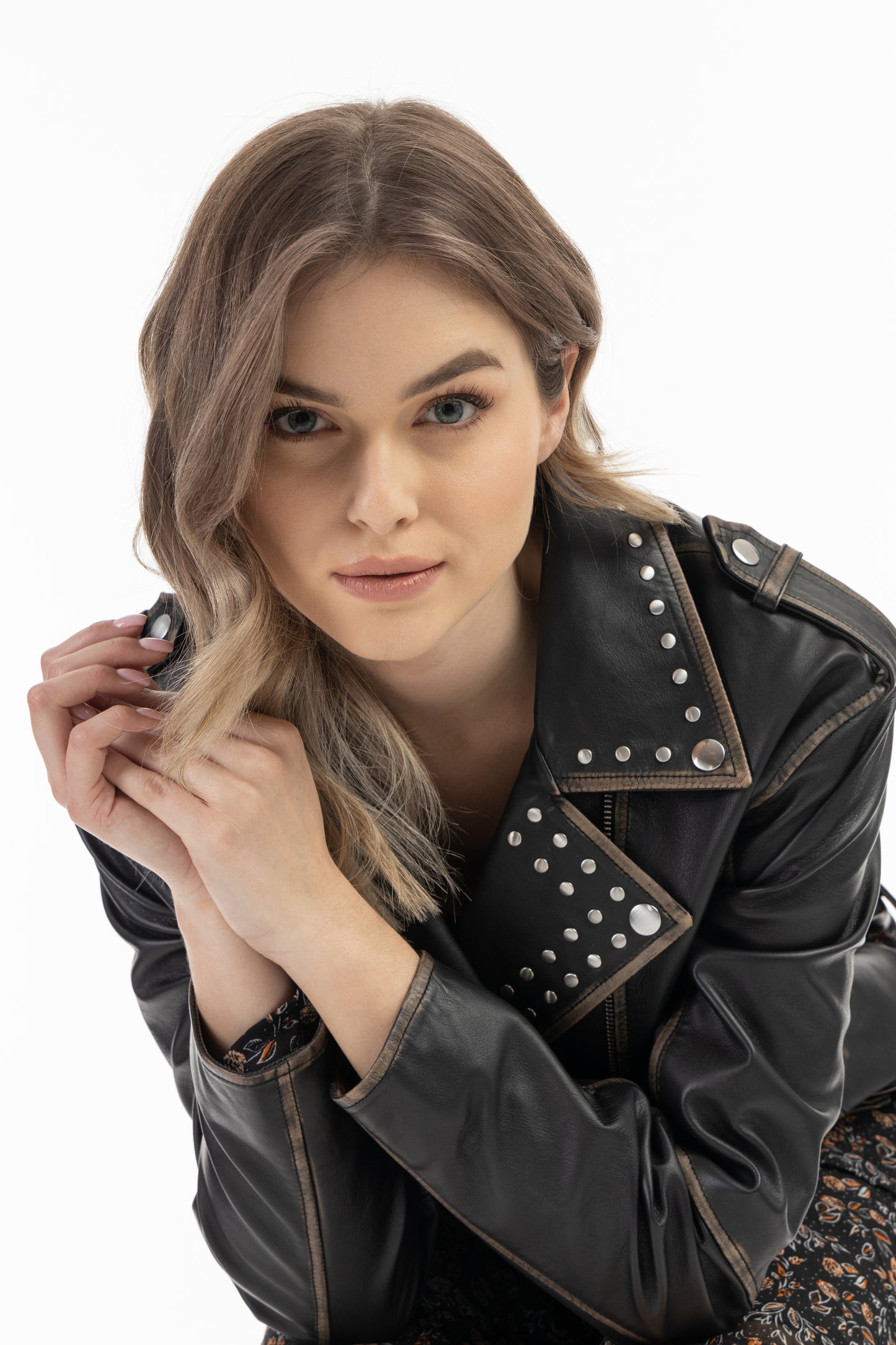Dreimaster vintage Women's Biker Style Leather Jacket