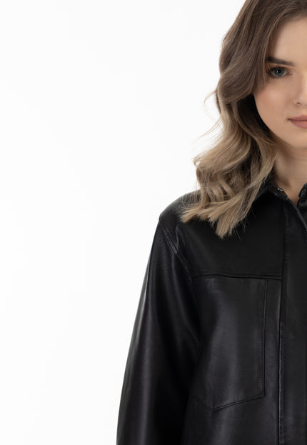 Dreimaster vintage Women's Leather Shirt