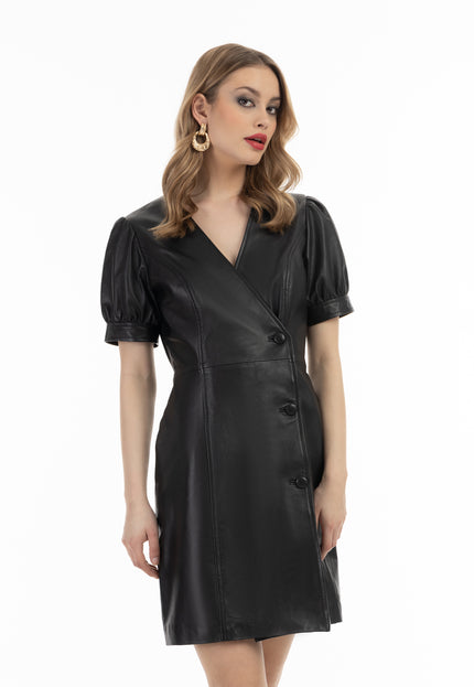 Faina Women's Leather Dress