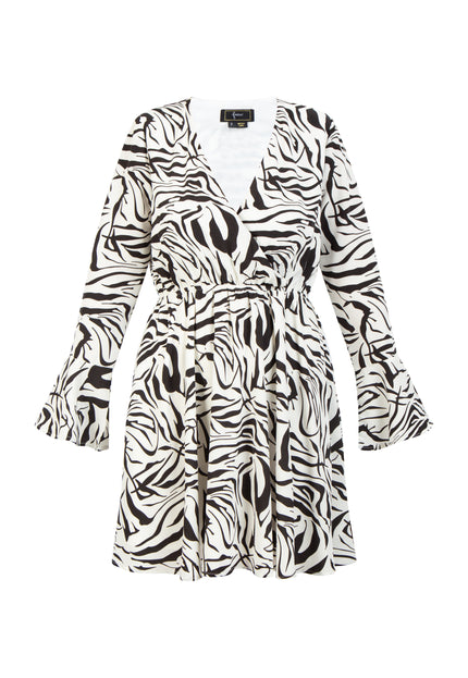 Faina Women's Dress - Zebra Print