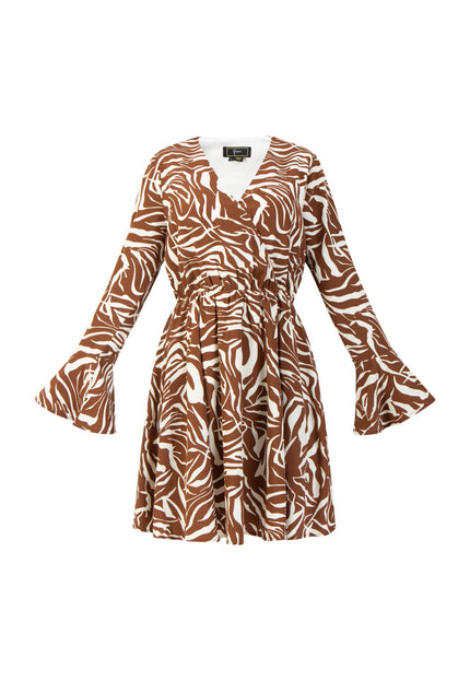 Faina Women's Dress - Zebra Print