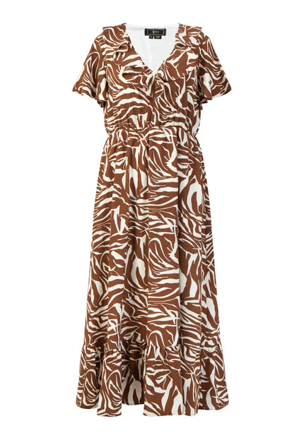 Faina Women's Dress - Zebra Print