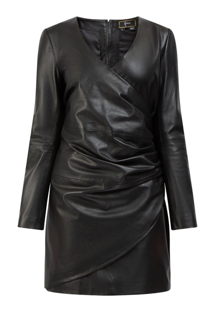 Faina Women's Leather Dress