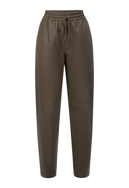 Faina Women's Leather Pants