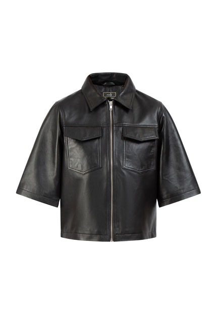 Faina Women's Leather Shirt