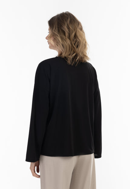 Usha black label Women's Long Sleeve Blouse