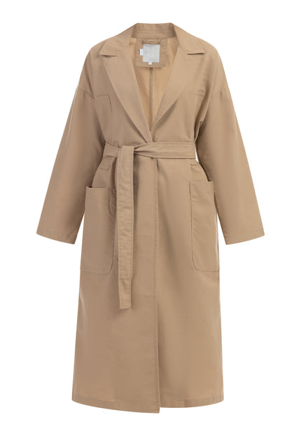 Risa Women's Trench Coat With Waist Belt