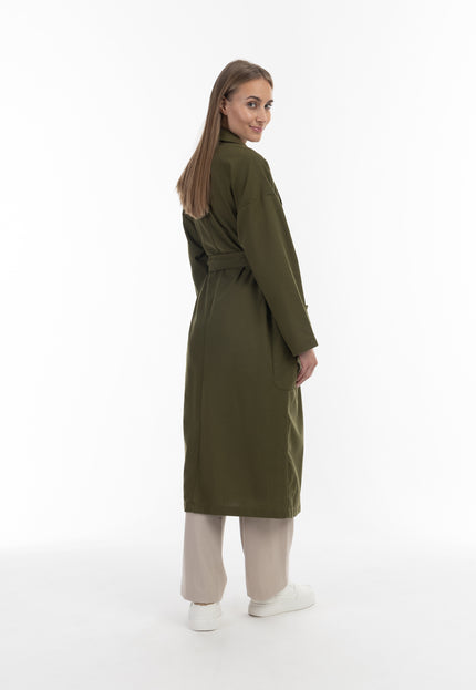 Risa Women's Trench Coat With Waist Belt