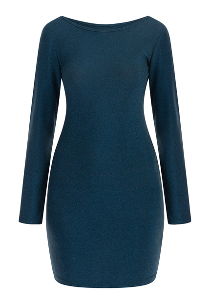 Mymo at night Women's Knitted Long Sleeve Dress Mini