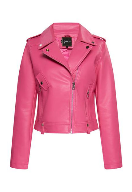 Faina Women's Faux Leather Biker Jacket