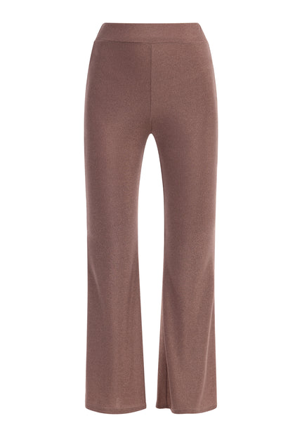 Faina Women's Jersey Trousers With Shiny Yarn