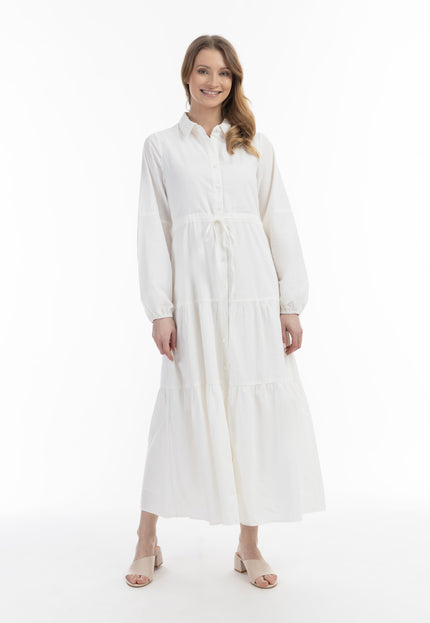 Usha white label Women's Cotton Maxi Dress