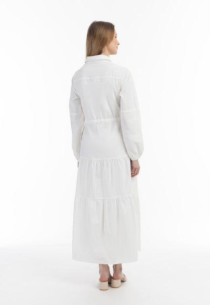 Usha white label Women's Cotton Maxi Dress