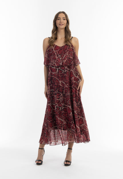 Faina Women's Snake Print Maxi Dress