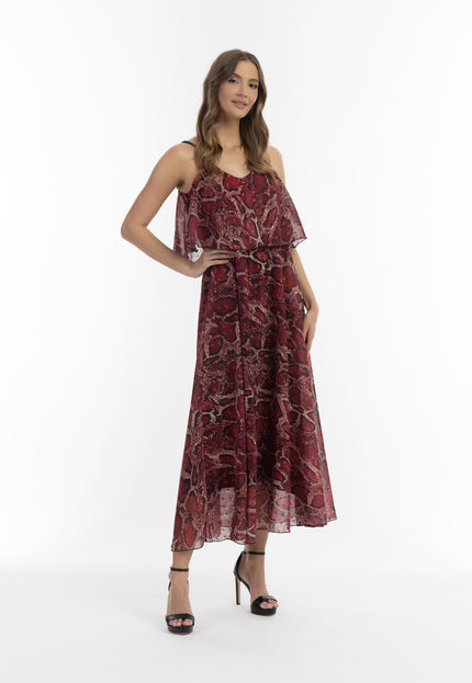 Faina Women's Snake Print Maxi Dress