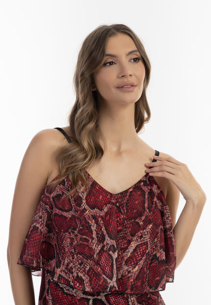 Faina Women's Snake Print Maxi Dress