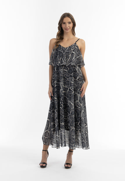 Faina Women's Snake Print Maxi Dress