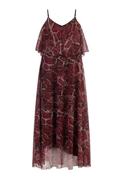 Faina Women's Snake Print Maxi Dress