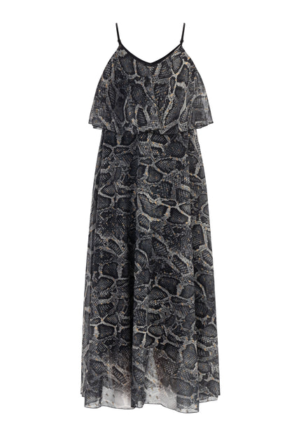 Faina Women's Snake Print Maxi Dress