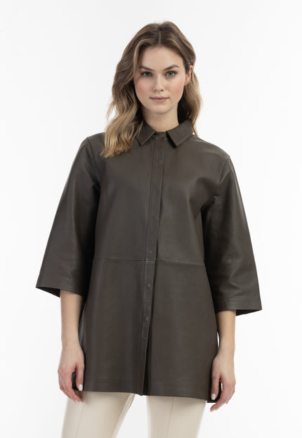 Dreimaster vintage Women's Leather Shirt