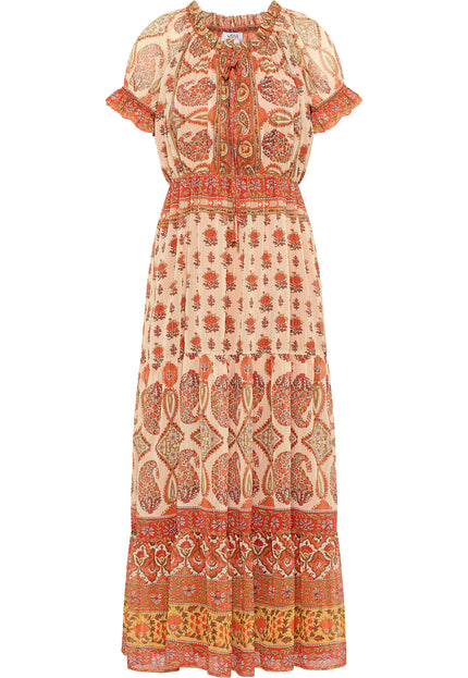 Usha festival Women's Maxi Dress With All-Over Print