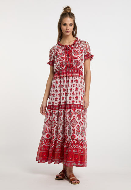 Usha festival Women's Maxi Dress With All-Over Print